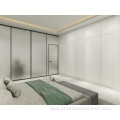 New Design Sliding Door Wooden White Simple Wardrobe